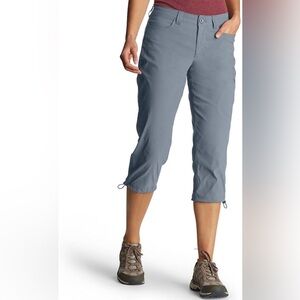 Eddie Bauer Graphite Rainier Capri Outdoor Grey Gray Hiking Casual Cropped Pant